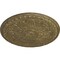 Ekena Millwork Raymond Ceiling Medallion (Fits Canopies up to 5 3/8"), 18"OD x 1 1/4"P, Mississippi Mud Crackle CM18RA2MMC - alternate 2